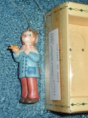 "Star Struck" Toriart By Ferrandiz Anri Christmas Wood Carved Ornament With Box!